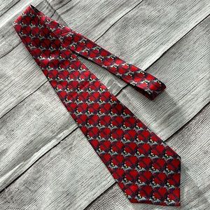 Mickey Mouse on Horse Necktie Disney Tie Works Balancine Silk Vintage Cowboy